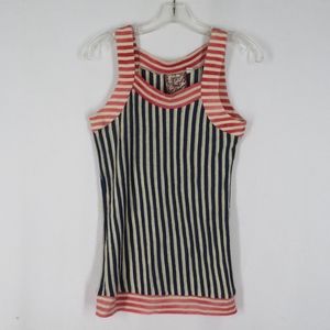 L.A.M.B. Striped Knit Tank Sleeveless Top Small